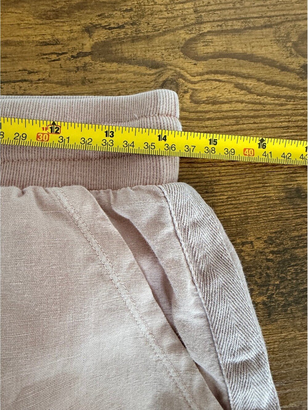 Andrew Marc New York Linen Cotton Drawstring Mini Skirt Women's Size M Pink - Picture 4 of 7